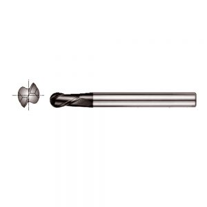 STK X-POWER Carbide ball nose End mill EM813 Series 2 flutes