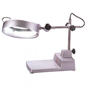 โคมไฟเลนส์ขยาย 5X หลอดไฟ LED แบบตั้งโต๊ะ